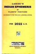 Lahiri Indian Ephemeris 2022